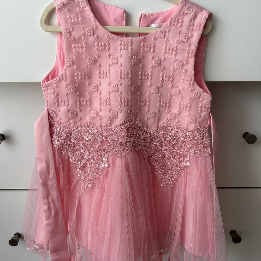 Light pink tulle dress
